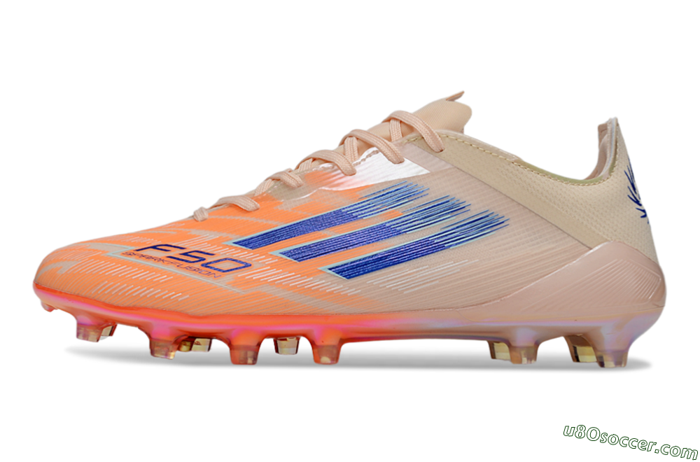 Adidas F50 Elite FG Firm Ground Soccer Cleats - Pink/Blue/Gold 2