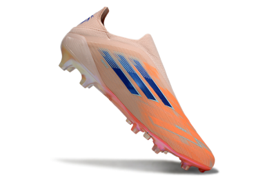 Adidas F50+ Elite Laceless FG Firm Ground Soccer Cleats - Pink/Blue/Gold
