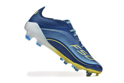 Messi x Adidas F50 Elite FG Firm Ground Soccer Cleats - Blue/Jade/Yellow