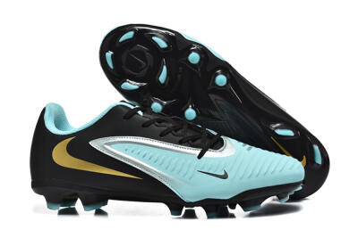 Nike Phantom 6 Elite Low FG Firm Ground Soccer Cleats - Jade/Black/Silver/Gold
