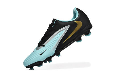 Nike Phantom 6 Elite Low FG Firm Ground Soccer Cleats - Jade/Black/Silver/Gold