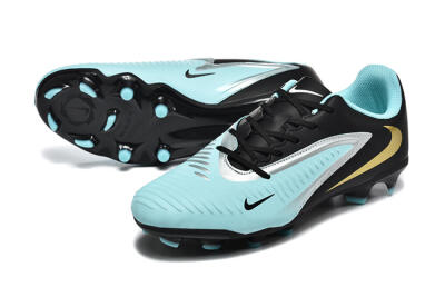 Nike Phantom 6 Elite Low FG Firm Ground Soccer Cleats - Jade/Black/Silver/Gold