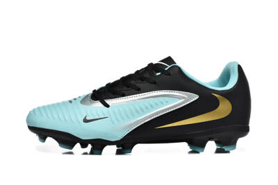 Nike Phantom 6 Elite Low FG Firm Ground Soccer Cleats - Jade/Black/Silver/Gold