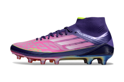 Adidas F50+ Elite Mid FG Firm Ground Soccer Cleats - Pink/Yellow/Purple