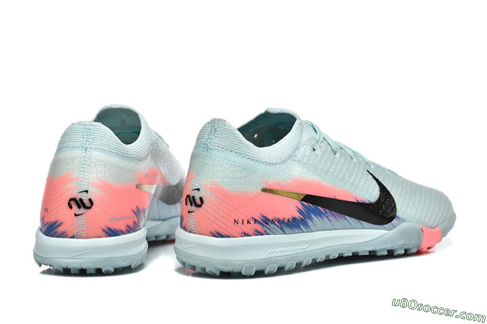 Nike Air Zoom Mercurial Vapor 16 Elite TF Artificial Turf Soccer Shoes - Jade/Black/Pink 9