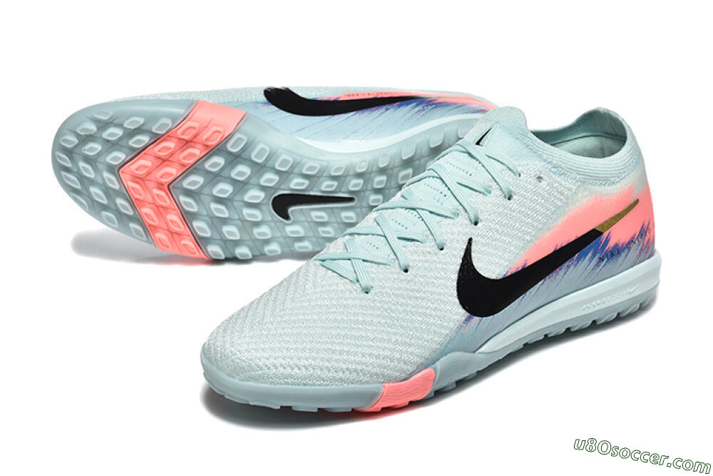 Nike Air Zoom Mercurial Vapor 16 Elite TF Artificial Turf Soccer Shoes - Jade/Black/Pink 3