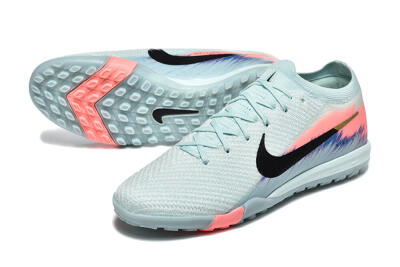 Nike Air Zoom Mercurial Vapor 16 Elite TF Artificial Turf Soccer Shoes - Jade/Black/Pink