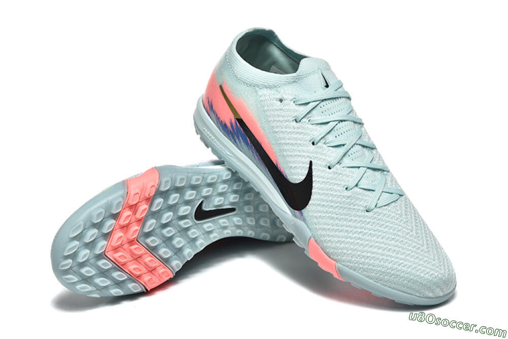 Nike Air Zoom Mercurial Vapor 16 Elite TF Artificial Turf Soccer Shoes - Jade/Black/Pink 4