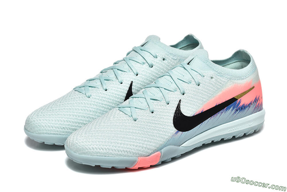Nike Air Zoom Mercurial Vapor 16 Elite TF Artificial Turf Soccer Shoes - Jade/Black/Pink 5