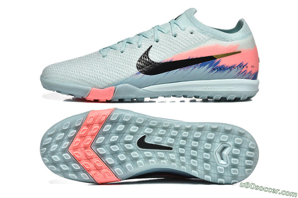 Nike Air Zoom Mercurial Vapor 16 Elite TF Artificial Turf Soccer Shoes - Jade/Black/Pink 0