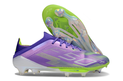 Adidas F50+ Lightstrike Pro FG Firm Ground Soccer Cleats - Purple/Yellow/White