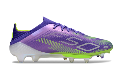 Adidas F50+ Lightstrike Pro FG Firm Ground Soccer Cleats - Purple/Yellow/White