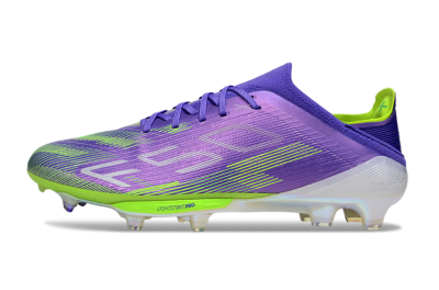 Adidas F50+ Lightstrike Pro FG Firm Ground Soccer Cleats - Purple/Yellow/White