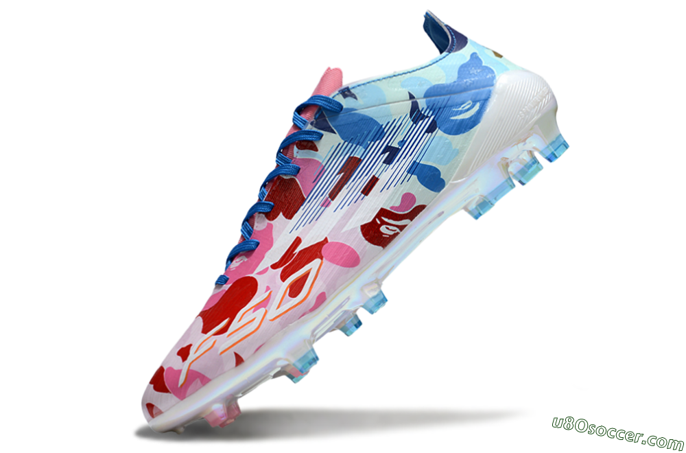 Adidas F50+ Elite FG Firm Ground Soccer Cleats - Pink/White/Red/Blue 5