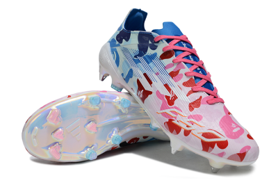 Adidas F50+ Elite FG Firm Ground Soccer Cleats - Pink/White/Red/Blue