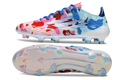 Adidas F50+ Elite FG Firm Ground Soccer Cleats - Pink/White/Red/Blue