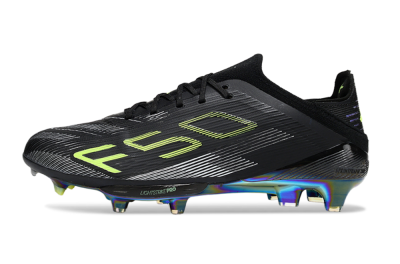 Adidas F50+ Lightstrike Pro FG Firm Ground Soccer Cleats - Black/Silver/Yellow