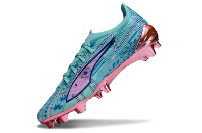 Puma Ultra Ultimate FG Firm Ground Soccer Cleats - Jade/Blue/Pink