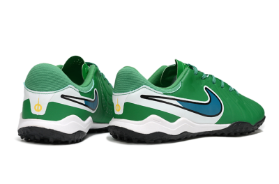 Nike Tiempo Legend 10 Elite TF Artificial Turf Soccer Shoes - Green/Blue/White