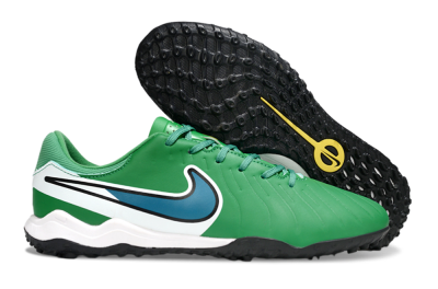 Nike Tiempo Legend 10 Elite TF Artificial Turf Soccer Shoes - Green/Blue/White