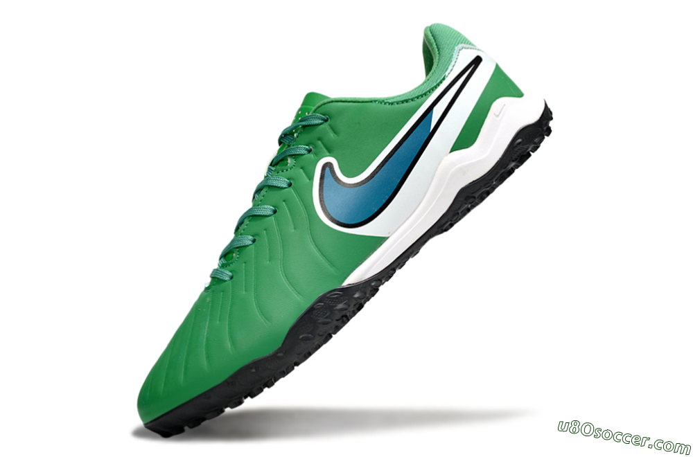 Nike Tiempo Legend 10 Elite TF Artificial Turf Soccer Shoes - Green/Blue/White 5