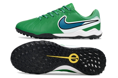 Nike Tiempo Legend 10 Elite TF Artificial Turf Soccer Shoes - Green/Blue/White