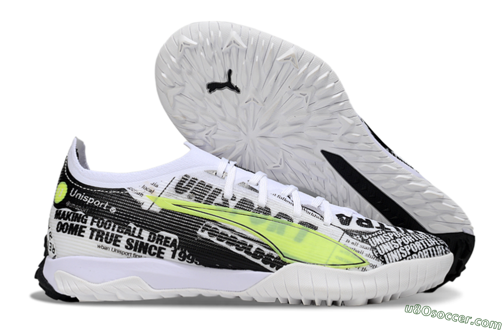 Puma Ultra Ultimate TF Artificial Turf Soccer Shoes - Black/White/Red 1