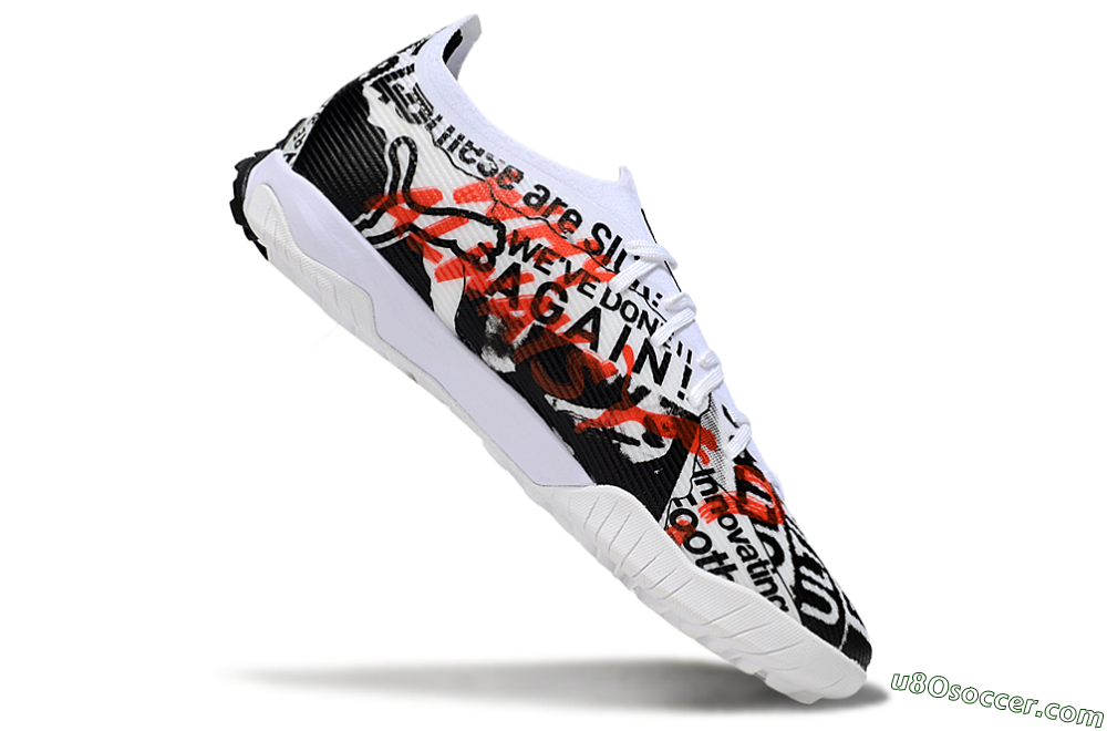 Puma Ultra Ultimate TF Artificial Turf Soccer Shoes - Black/White/Red 4