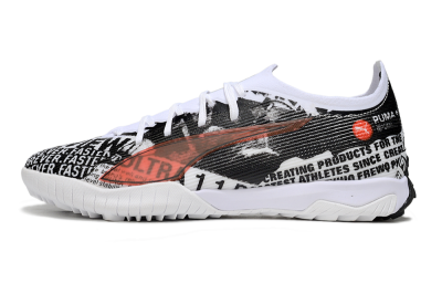 Puma Ultra Ultimate TF Artificial Turf Soccer Shoes - Black/White/Red