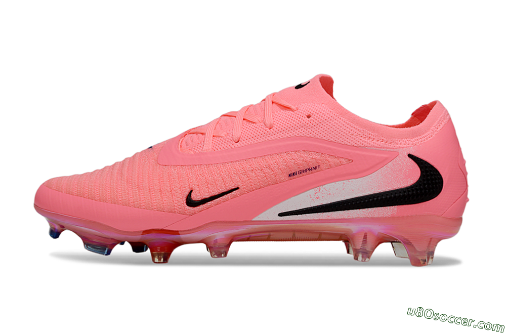 Nike Phantom 6 Elite Low FG Firm Ground Soccer Cleats - Pink/White/Black 2