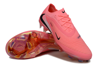 Nike Phantom 6 Elite Low FG Firm Ground Soccer Cleats - Pink/White/Black