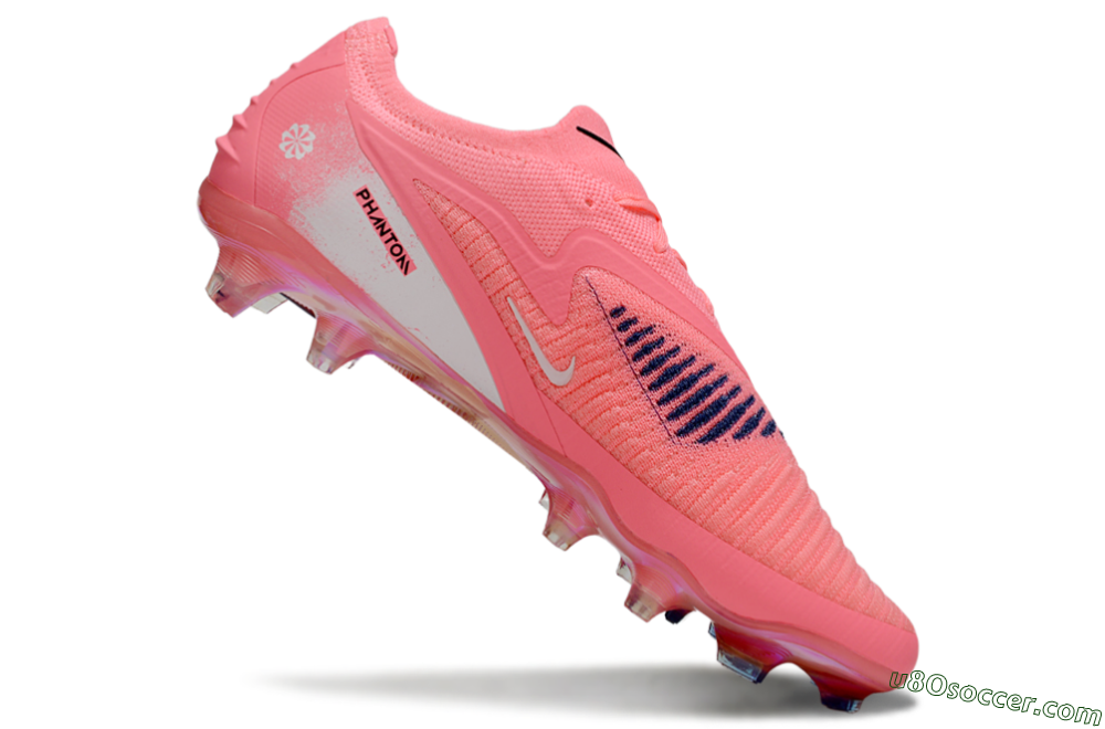 Nike Phantom 6 Elite Low FG Firm Ground Soccer Cleats - Pink/White/Black 4