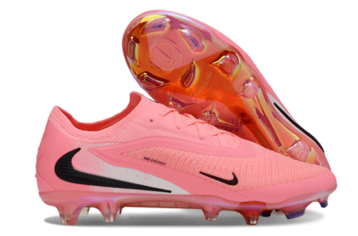 Nike Phantom 6 Elite Low FG Firm Ground Soccer Cleats - Pink/White/Black