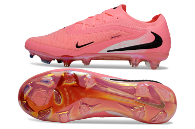 Nike Phantom 6 Elite Low FG Firm Ground Soccer Cleats - Pink/White/Black
