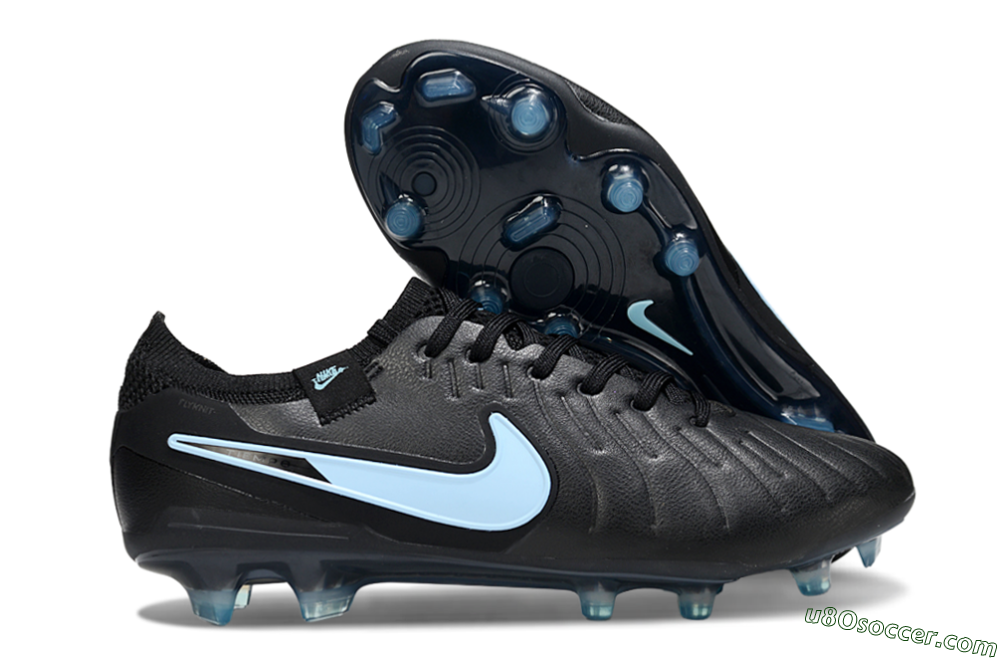 Nike Tiempo Legend 10 Elite FG Firm Ground Soccer Cleats - Black/Jade 1