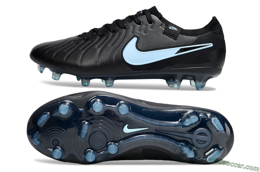 Nike Tiempo Legend 10 Elite FG Firm Ground Soccer Cleats - Black/Jade 0