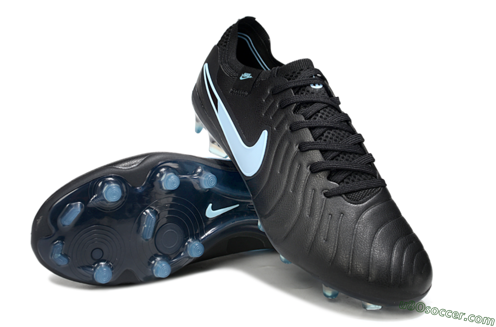 Nike Tiempo Legend 10 Elite FG Firm Ground Soccer Cleats - Black/Jade 3