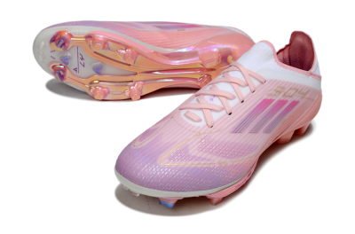 Adidas F50 Lightstrike Pro FG Firm Ground Soccer Cleats - Pink/Purple/Gold