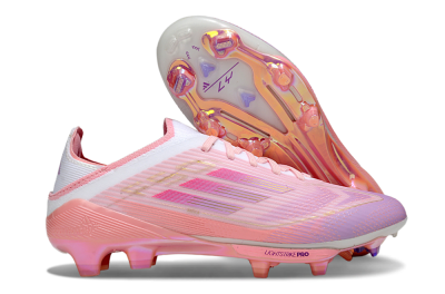 Adidas F50 Lightstrike Pro FG Firm Ground Soccer Cleats - Pink/Purple/Gold