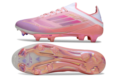 Adidas F50 Lightstrike Pro FG Firm Ground Soccer Cleats - Pink/Purple/Gold