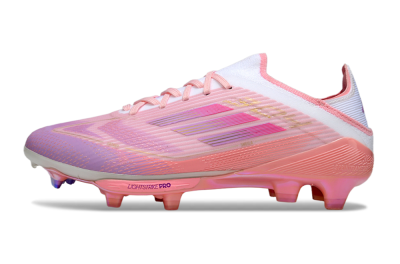 Adidas F50 Lightstrike Pro FG Firm Ground Soccer Cleats - Pink/Purple/Gold
