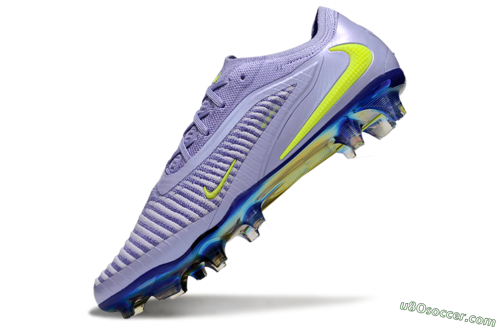 Nike Phantom 6 Elite Low FG Firm Ground Soccer Cleats - Purple/Yellow/Gold 5