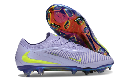 Nike Phantom 6 Elite Low FG Firm Ground Soccer Cleats - Purple/Yellow/Gold