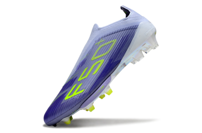 Adidas F50+ Lightstrike Pro FG Firm Ground Soccer Cleats - Blue/Yellow/White