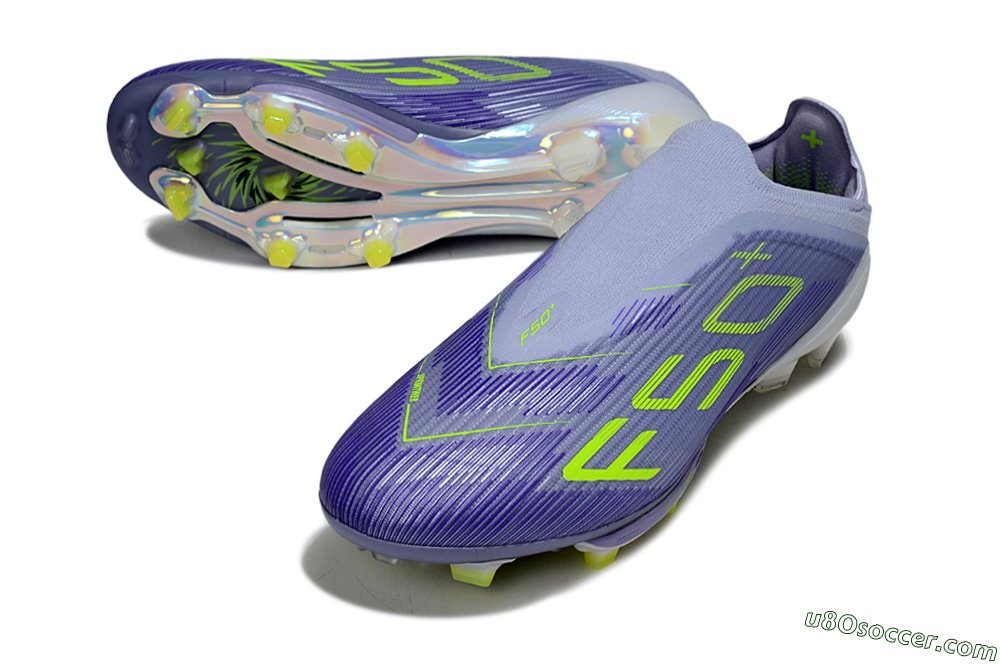 Adidas F50+ Lightstrike Pro FG Firm Ground Soccer Cleats - Blue/Yellow/White 3