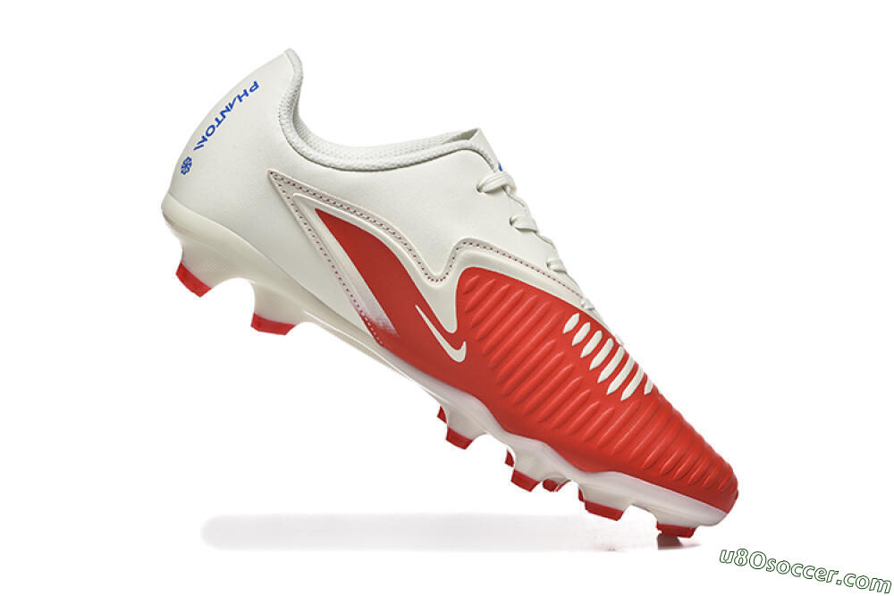 Nike Phantom 6 Elite Low FG Firm Ground Soccer Cleats - Red/White/Blue 7