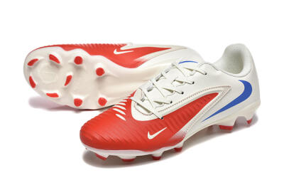 Nike Phantom 6 Elite Low FG Firm Ground Soccer Cleats - Red/White/Blue