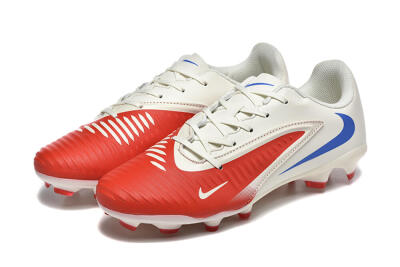 Nike Phantom 6 Elite Low FG Firm Ground Soccer Cleats - Red/White/Blue