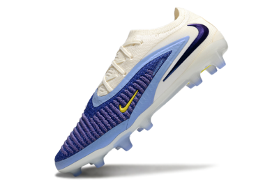 Nike Phantom 6 Elite Low FG Firm Ground Soccer Cleats - Blue/White/Yellow