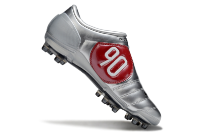 Nike Air Zoom Total 90 III FG Firm Ground Soccer Cleats - Silver/Black/Red